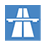 Stilisierte Abbildung eines Autobahn-Schildes, als Symbol für den Autobahn-Joker